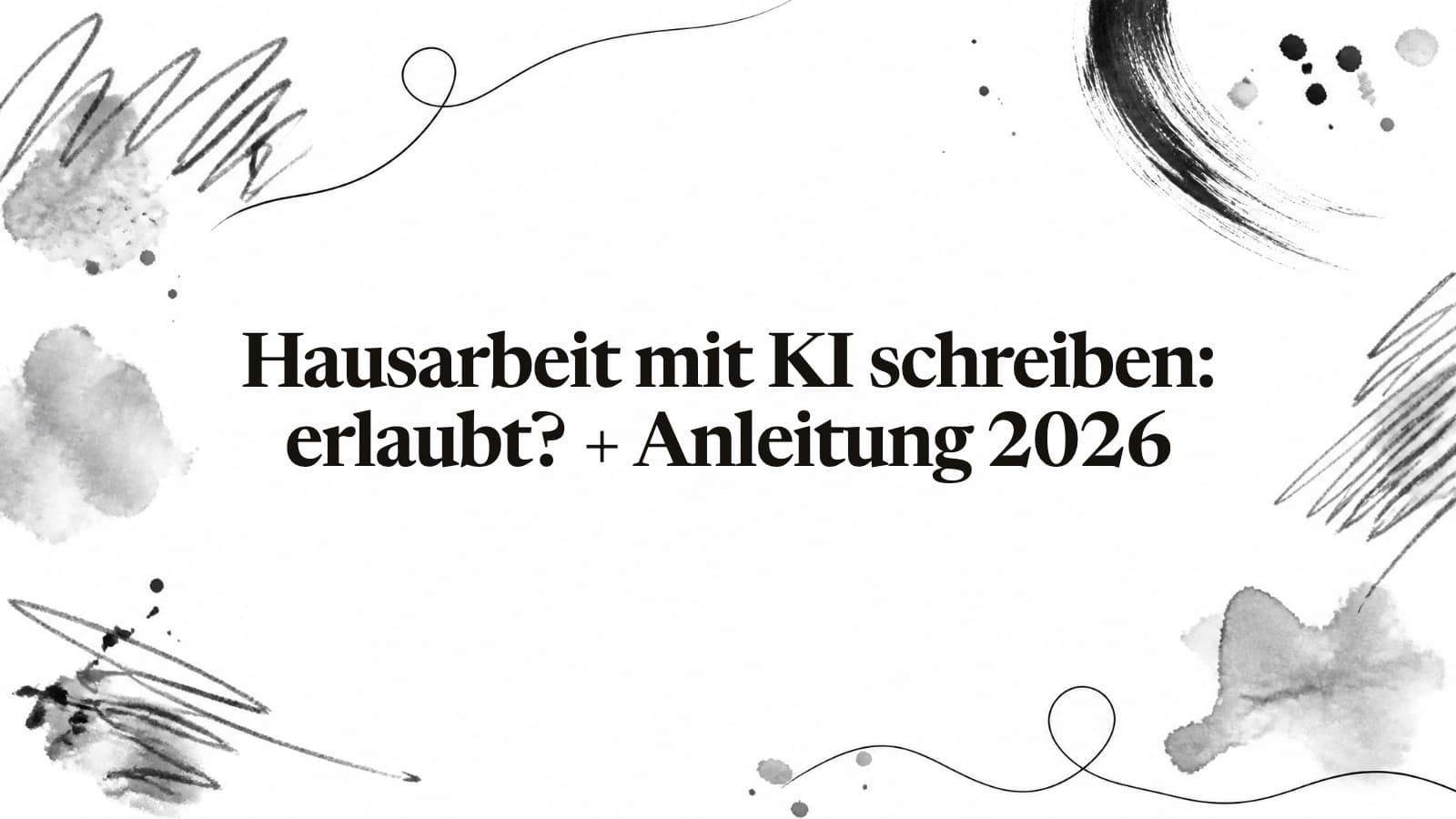 Hausarbeit mit KI schreiben: erlaubt? + Anleitung 2026