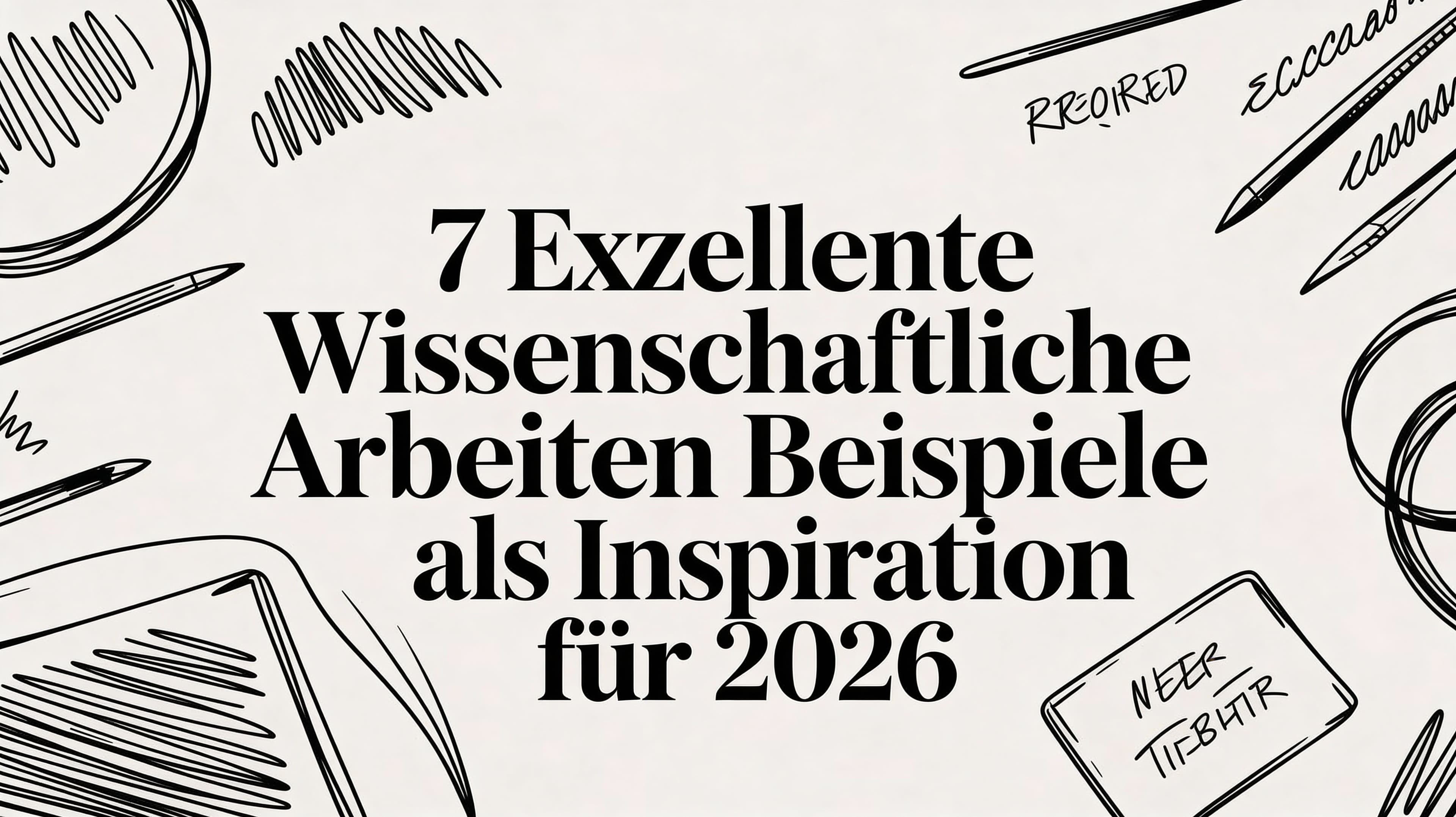 7 exzellente wissenschaftliche Arbeiten Beispiele als Inspiration für 2026