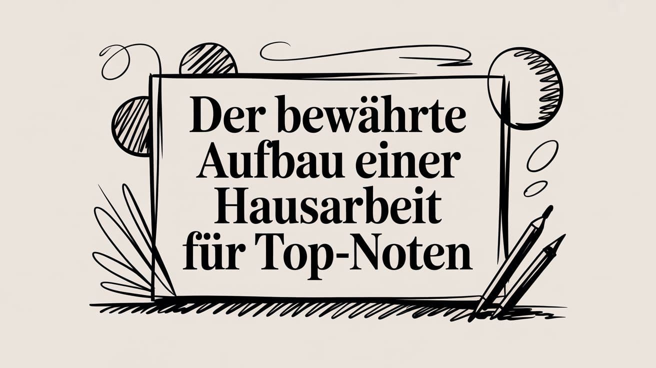 Der bewährte aufbau einer hausarbeit für top-noten