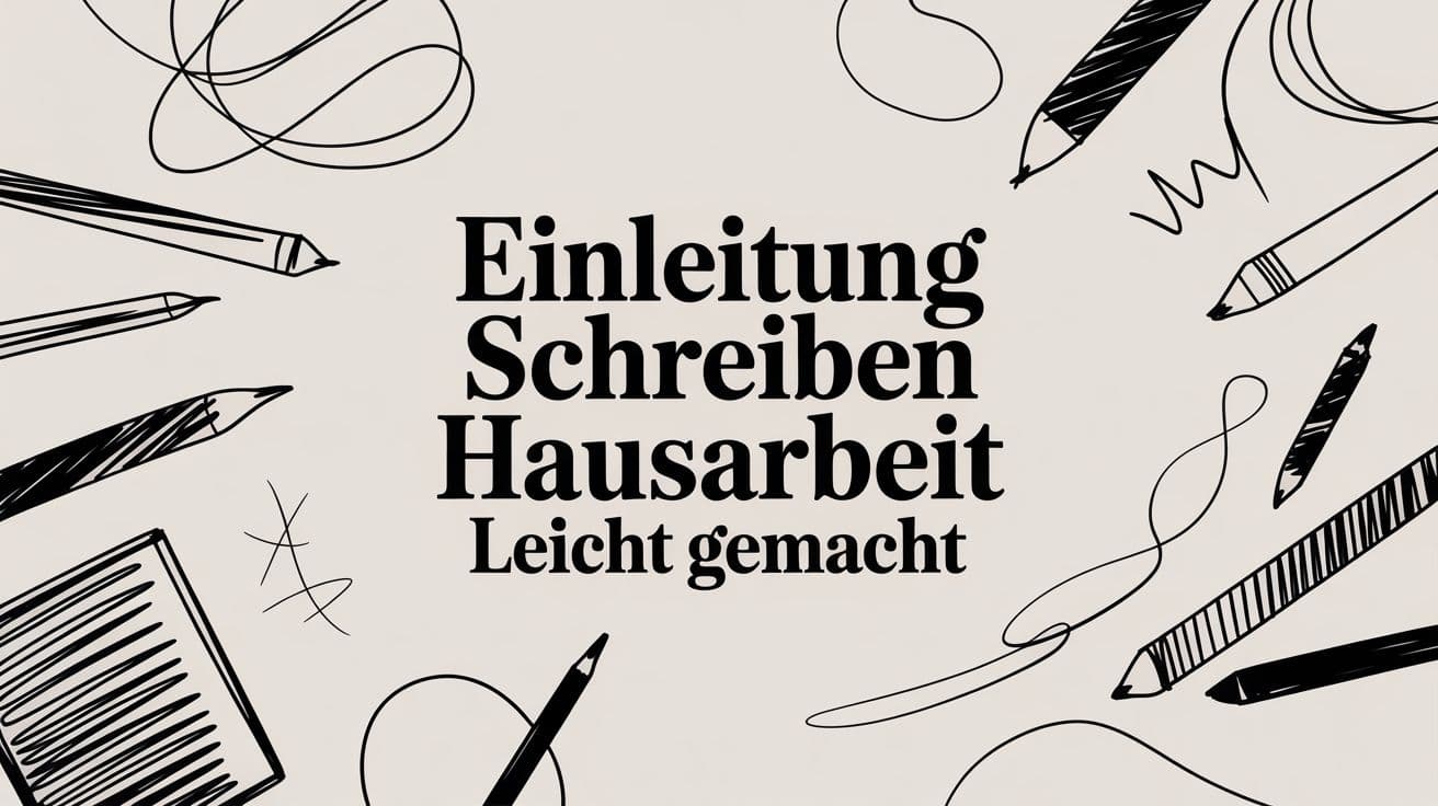 Einleitung schreiben Hausarbeit leicht gemacht