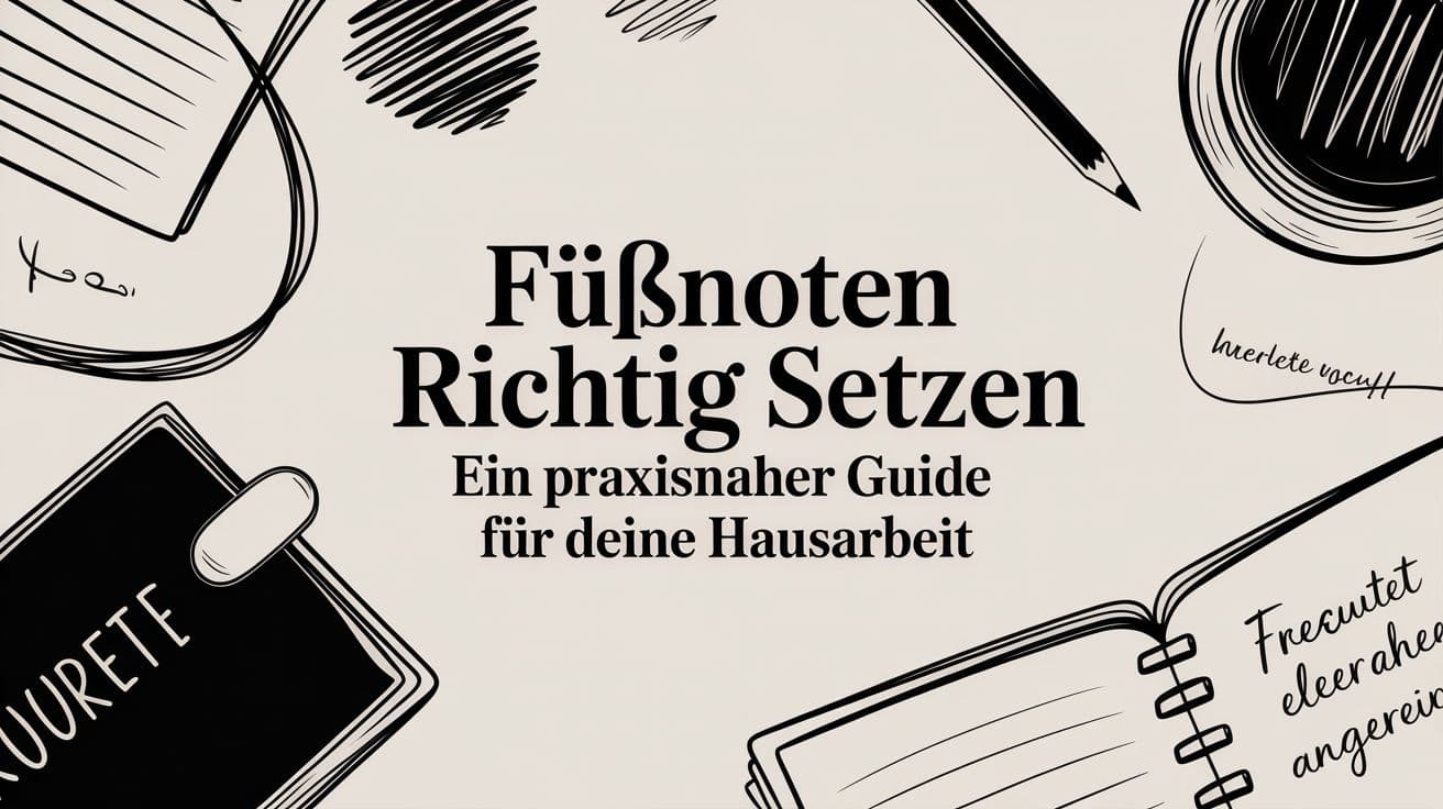 Fußnoten richtig setzen Ein praxisnaher Guide für deine Hausarbeit