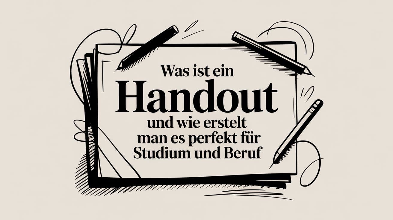 Was ist ein handout und wie erstellt man es perfekt für studium und beruf