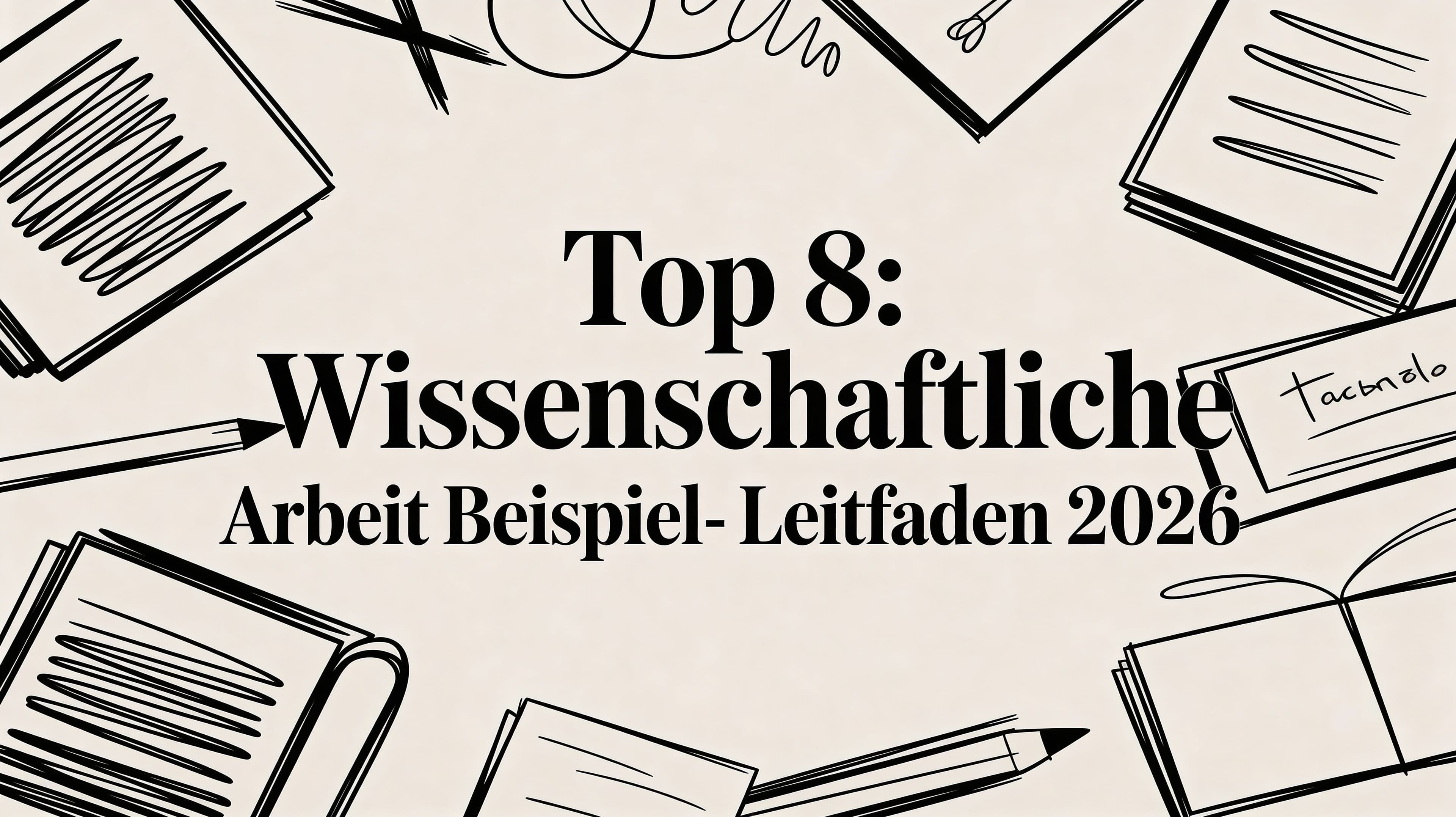 Top 8: wissenschaftliche arbeit beispiel - Leitfaden 2026
