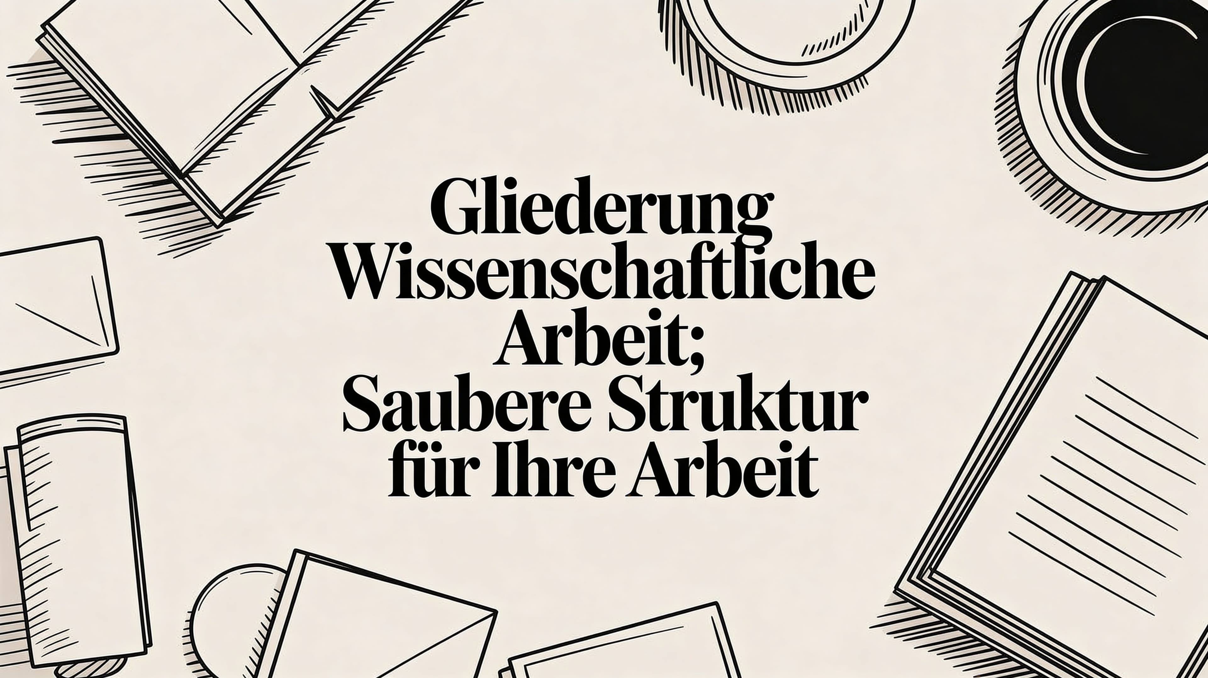 Gliederung wissenschaftliche arbeit: Saubere Struktur für Ihre Arbeit
