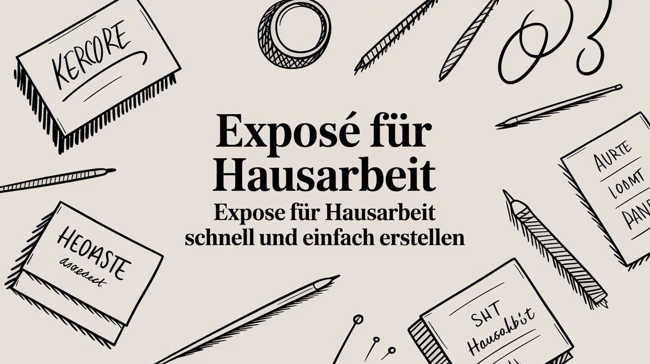 Exposé für Hausarbeit: expose für hausarbeit schnell und einfach erstellen