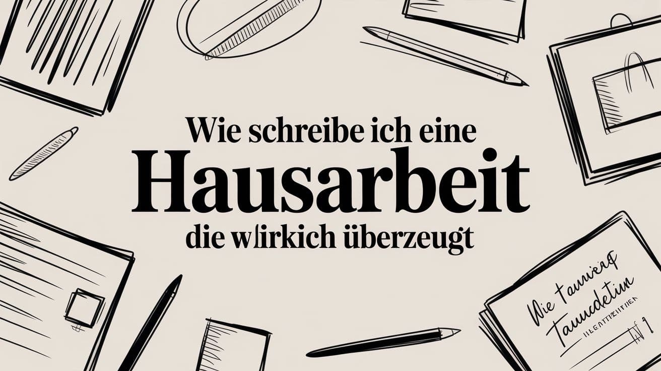 Wie schreibe ich eine Hausarbeit die wirklich überzeugt