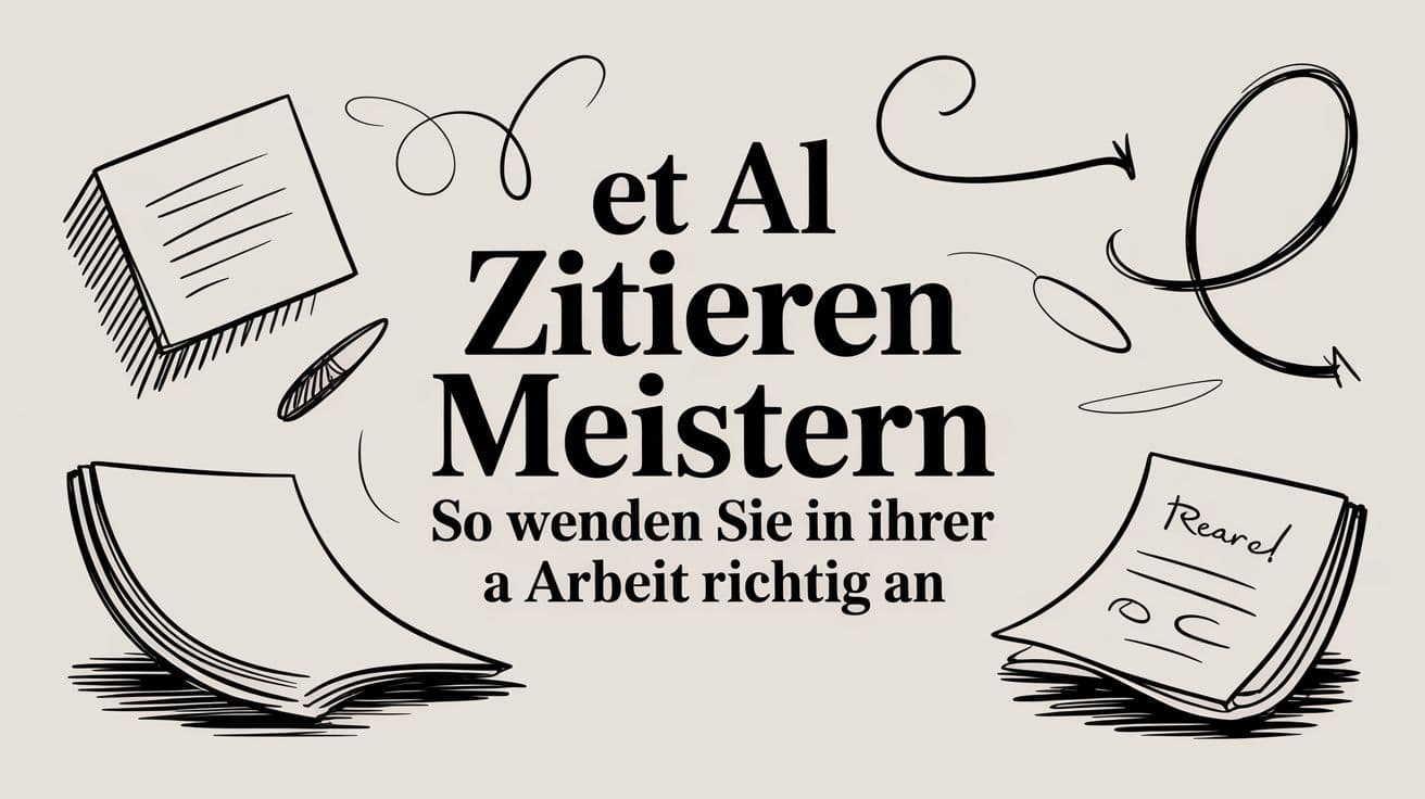 Et al zitieren meistern so wenden sie es in ihrer arbeit richtig an