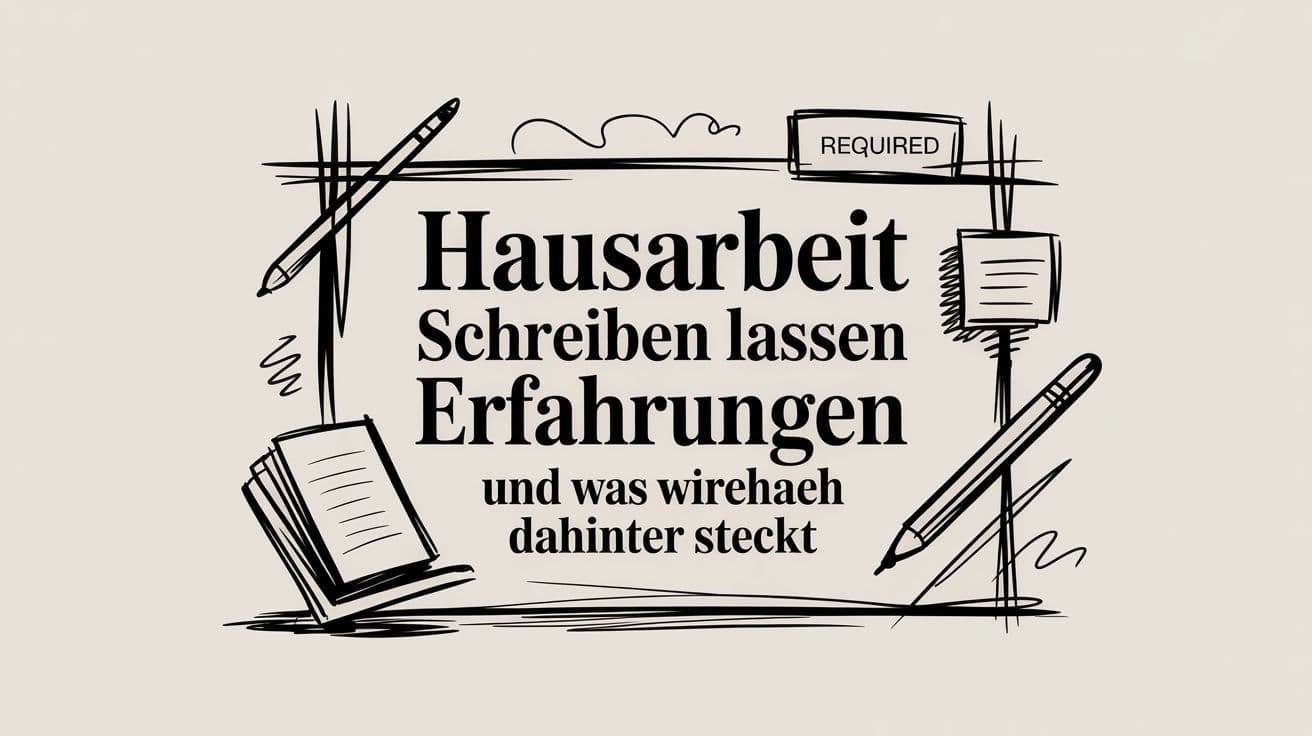 Hausarbeit schreiben lassen erfahrungen und was wirklich dahinter steckt