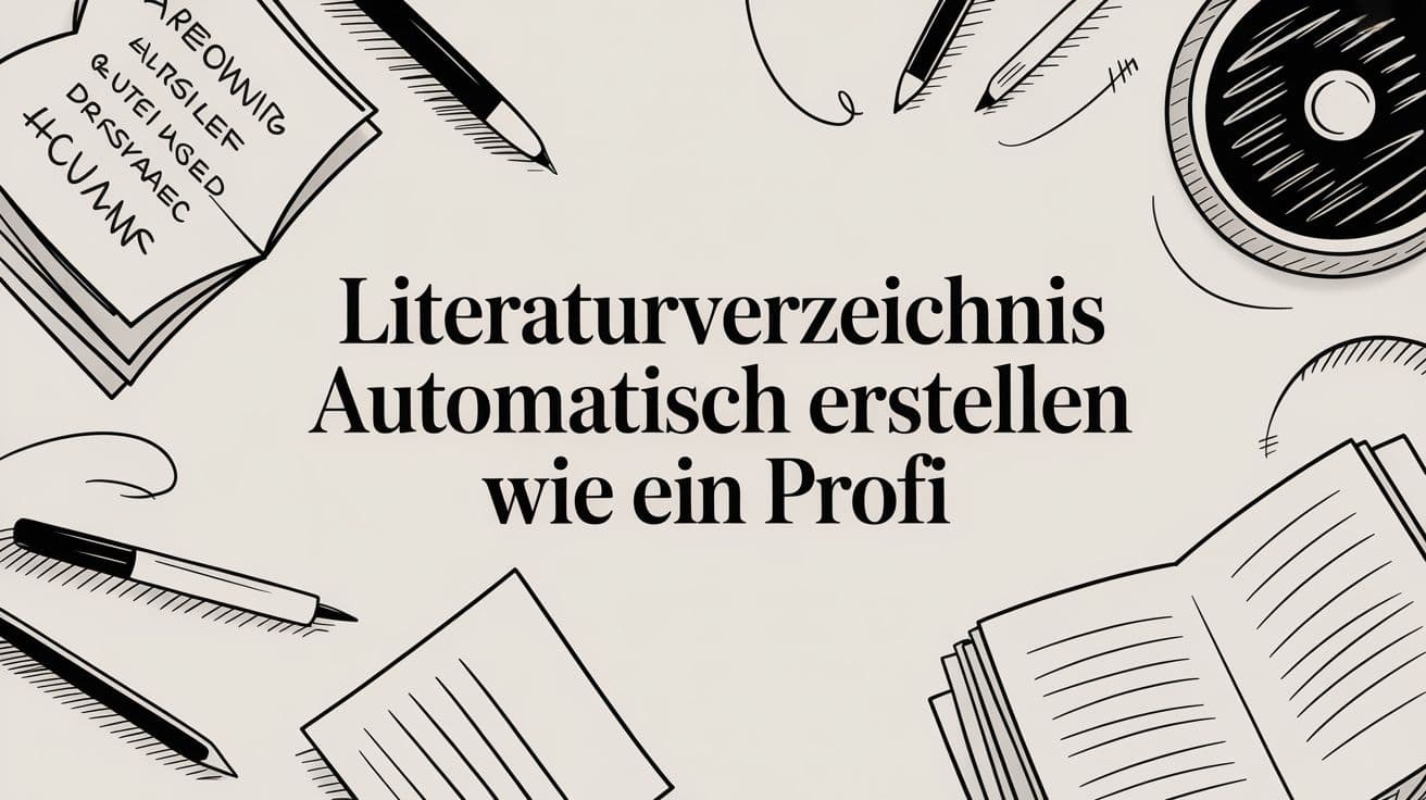 Literaturverzeichnis automatisch erstellen wie ein profi