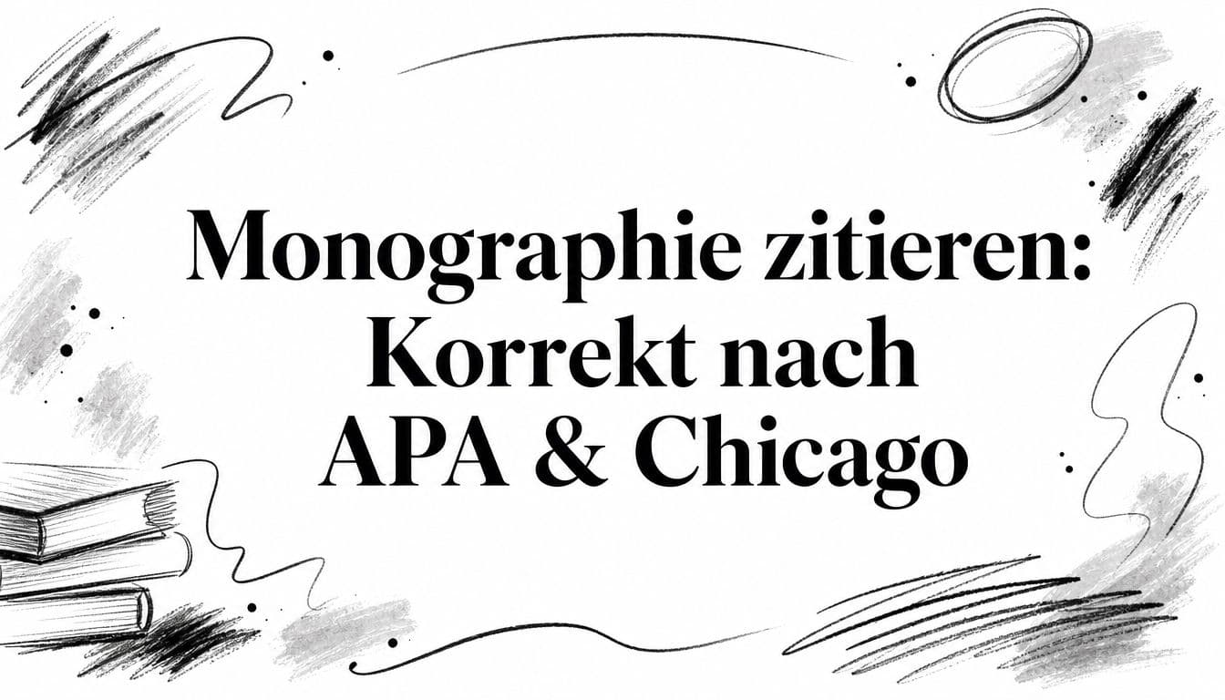 Monographie zitieren: Korrekt nach APA & Chicago