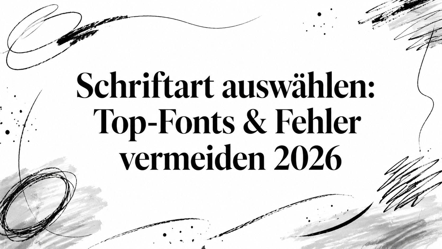 Schriftart auswählen: Top-Fonts & Fehler vermeiden 2026