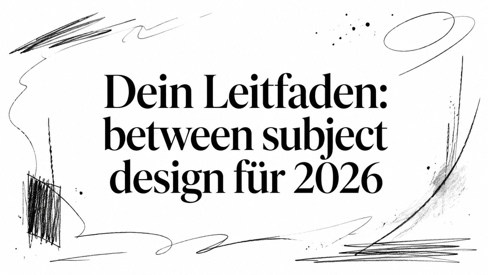 Dein Leitfaden: between subject design für 2026