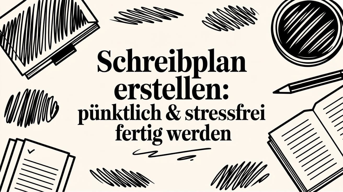 Schreibplan erstellen: Pünktlich & stressfrei fertig werden