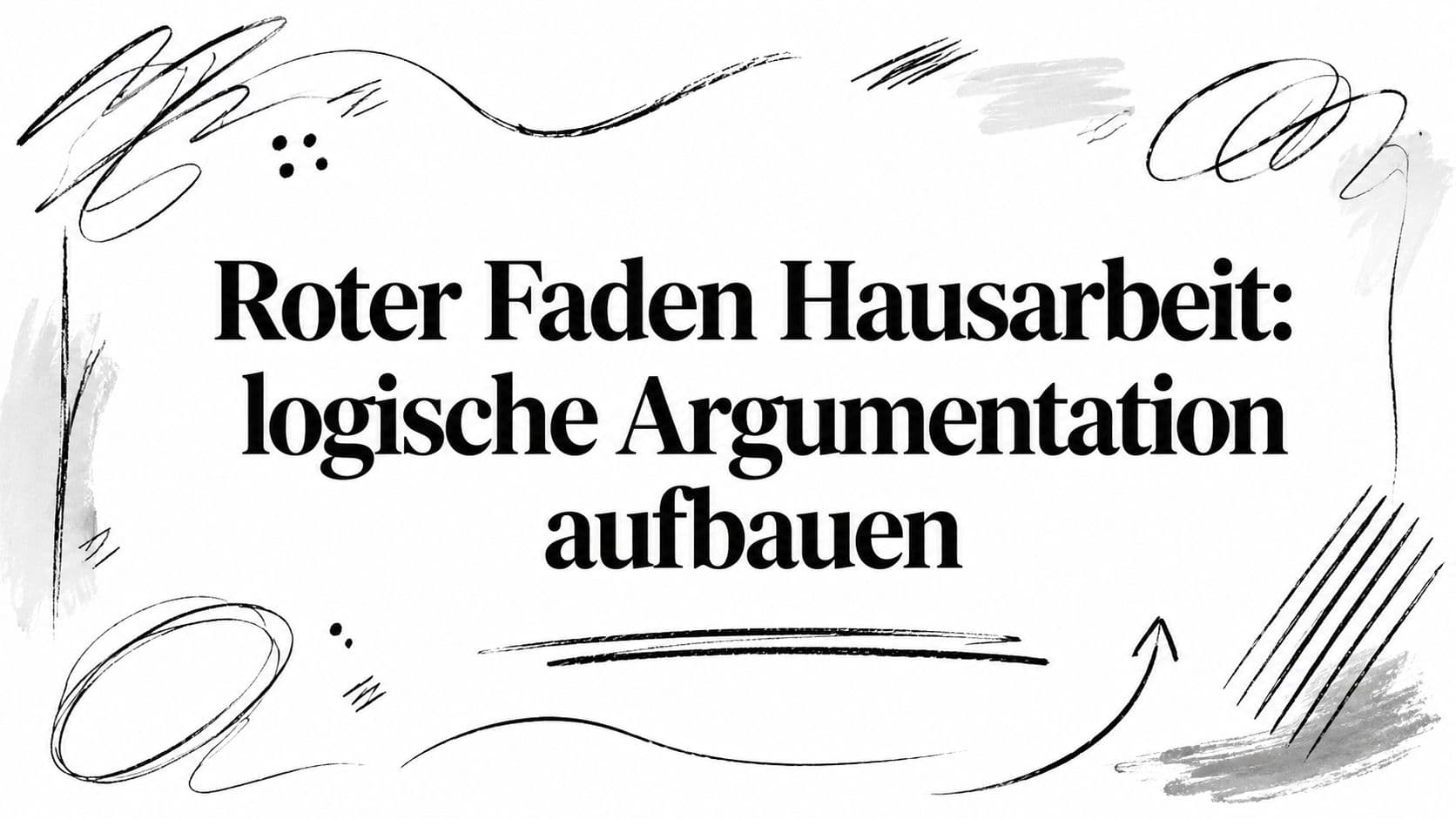 Roter Faden Hausarbeit: logische Argumentation aufbauen