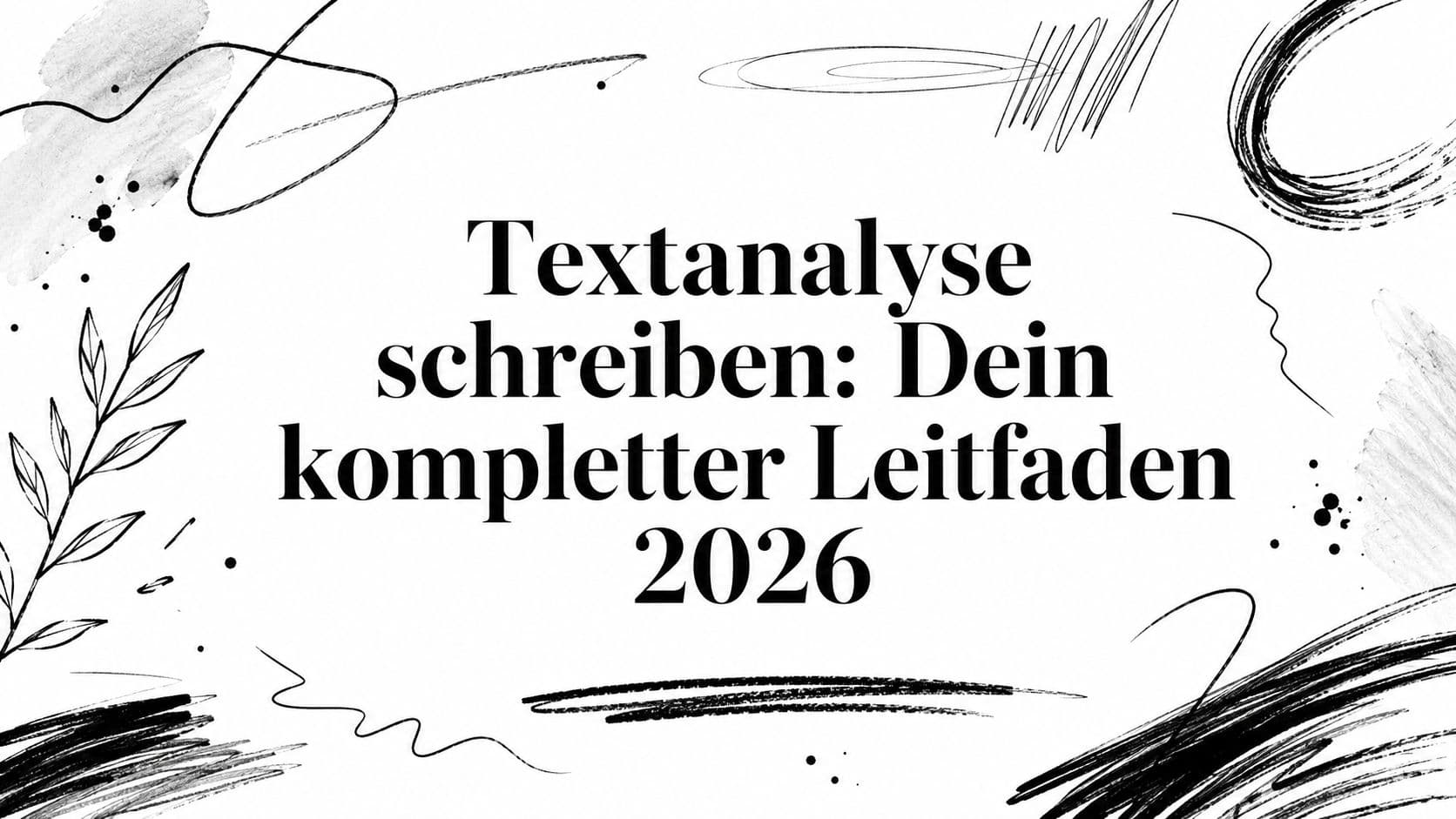 Textanalyse schreiben: Dein kompletter Leitfaden 2026