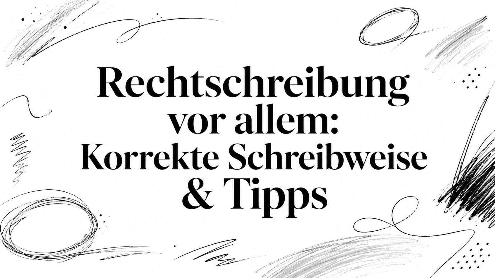 Rechtschreibung vor allem: Korrekte Schreibweise & Tipps
